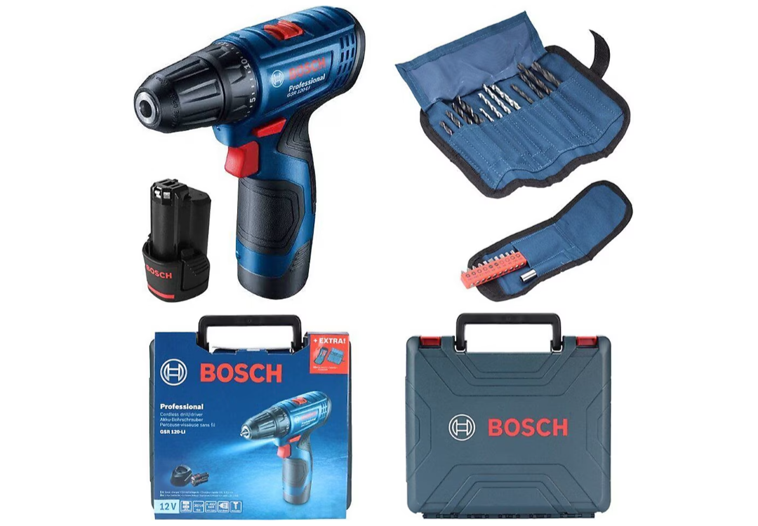 Bosch Professional GSR 120-Lİ 12 Volt 2.0AH Akülü Delme Vidalama Makinesi